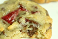 Homemade Cherry Garcia Cookies with Chocolate Chunks