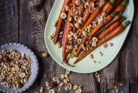 Roasted Honey Balsamic Carrots with Crushed Hazelnuts