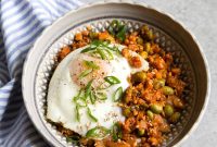Oven-Baked Kimchi Cauliflower Rice Recipe