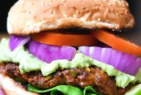 Venison Chorizo Burger with Cheddar and Jalapeno