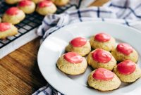 Zesty Lemon Buttermilk Cookies with Raspberry Glaze
