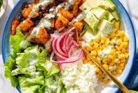 Sweet Potato Bowl with Creamy Cilantro Lime Sauce