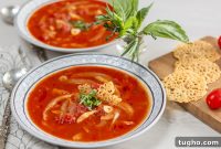 Tomato and Fennel Soup with Parmesan Crisps