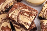 Fudgy Tahini Brownies with Nutty Chocolate Swirl
