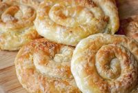 Savory Cheese Puff Pastry Pinwheels Recipe