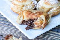 Reese’s Banana Peanut Butter Chocolate Stuffed Ebelskivers