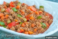 Filipino Ground Pork Kaldereta Recipe