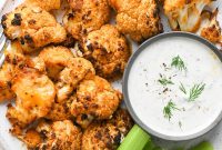 Roasted Buffalo Cauliflower Recipe (Dairy-Free)