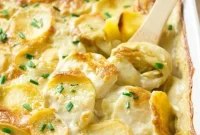 Vegan Scalloped Potatoes with Creamy Dairy-Free Sauce