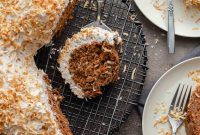 Dairy-Free, Eggless Coconut Carrot Cake Recipe
