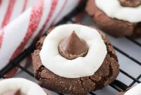 Hot Cocoa Kiss Cookies Recipe with Chocolate Kisses