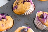 Moist Blueberry Muffins with Cottage Cheese