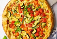 Zucchini Tomato Tart with Fresh Herbs