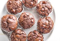 Fudgy Double Chocolate Zucchini Muffins Recipe