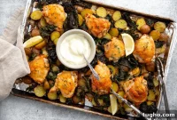Crispy Sheet Pan Roasted Chicken with Vegetables