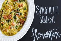 Spaghetti Squash Florentine Recipe with Spinach and Parmesan