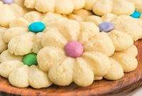 Spring Spritz Cookies Recipe with Floral Icing