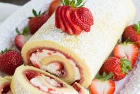 Strawberry and Cream Swiss Roll Recipe