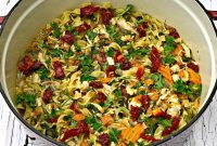 Instant Pot Chicken Noodle Soup with Spinach (Video)