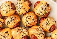 3-Ingredient Air Fryer Pigs in a Blanket Recipe