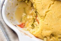 Zucchini Cobbler with Golden Cornbread Topping Recipe