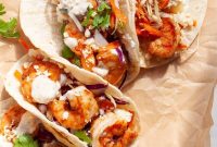 Crispy Baja-Style Shrimp Tacos with Lime Slaw