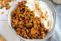 Pumpkin Granola Recipe with Maple or Date Syrup