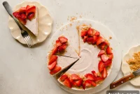 No-Bake Strawberry Pretzel Cheesecake Recipe