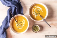 Velvety Roasted Butternut Squash and Carrot Soup Recipe