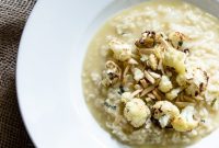 Creamy Cauliflower Risotto with Sage and Almonds