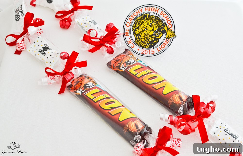 Custom School Spirit Candy Lei with Logo and Mascot 4 CK McClatchy candy lei