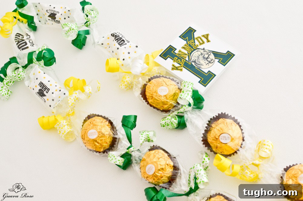 Custom School Spirit Candy Lei with Logo and Mascot 7 JFK Panthers candy lei