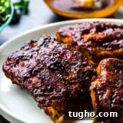 These Instant Pot BBQ ribs are easy to make and taste like they have been slow-roasting for hours.