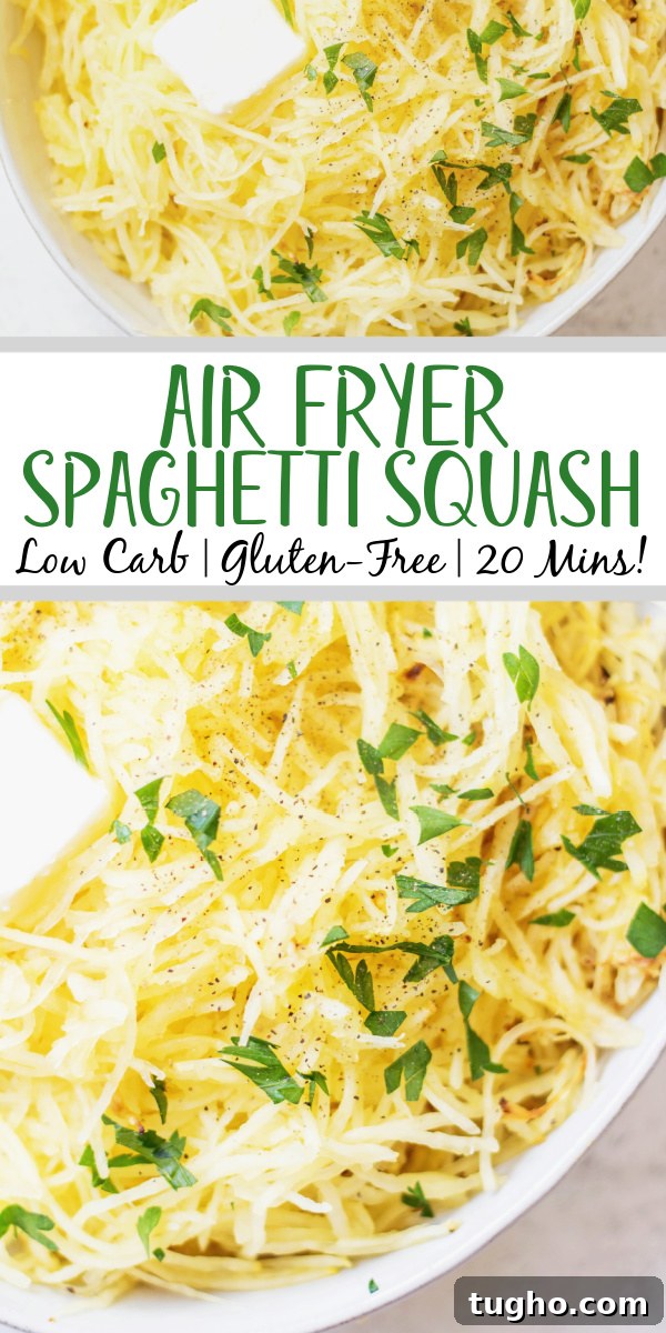 This recipe for how to cook air fryer spaghetti squash gives you the perfect squash every time!