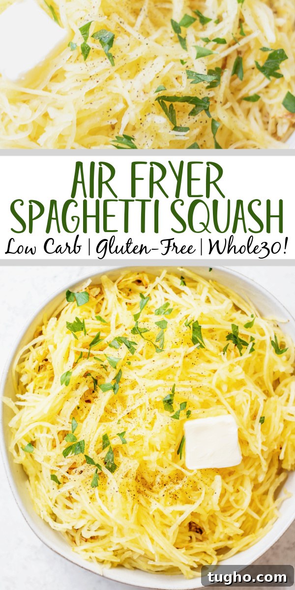 This recipe for how to cook air fryer spaghetti squash gives you the perfect squash every time!
