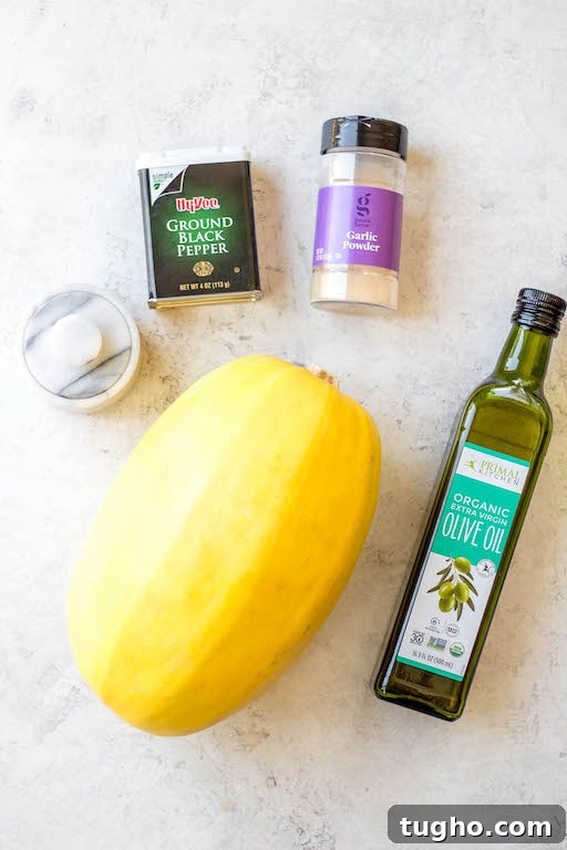 air fryer spaghetti squash ingredients