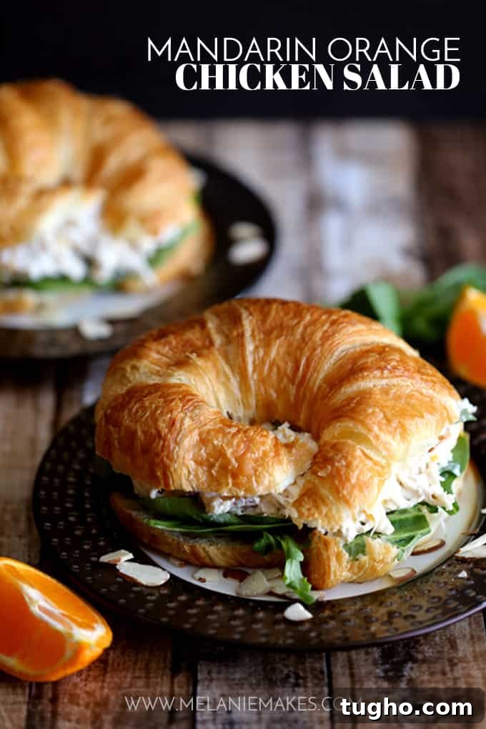 Mandarin Orange Chicken Salad | Melanie Makes