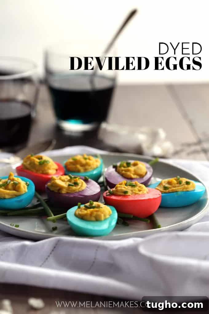 Dyed Deviled Eggs | Melanie Makes