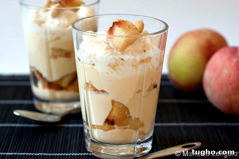 Peach and Almond Trifle Peach and Almond Trifle final photo