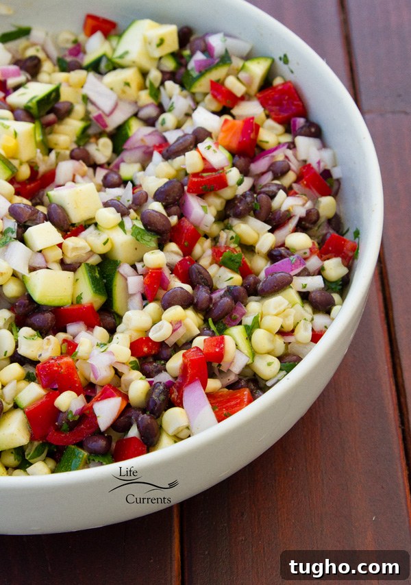 Mexican Corn Salad - easy to make and delicious in taco bars, tacos, tostadas, burritos, anything!