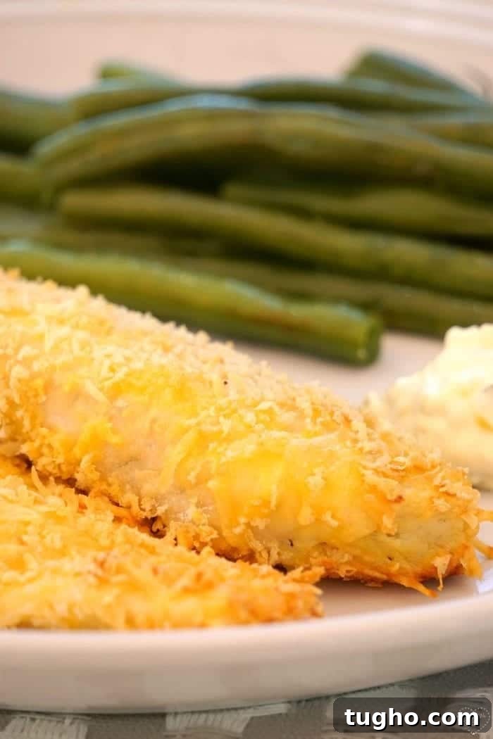 How Long to Cook Cod: Oven, Pan-Fry and Grill Times 3 Breaded fish with a side of green beans and a dollop of sauce on a plate, ready in the time it takes to cook cod to perfection.