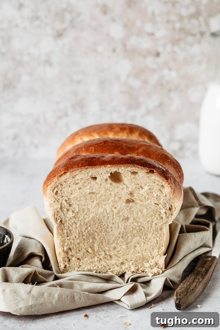 Hokkaido Milk Bread: The Softest Japanese Milk Loaf 5 Sliced Hokkaido milk bread