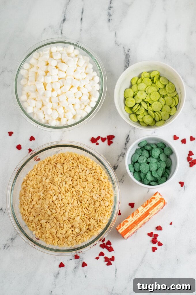 Grinch Rice Krispie Treats Recipe for Holiday Parties 2 img 14409 4