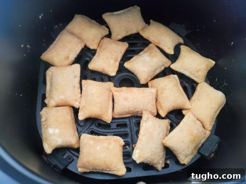 Crispy Air Fryer Pizza Rolls Recipe 4 Frozen pizza rolls in the air fryer