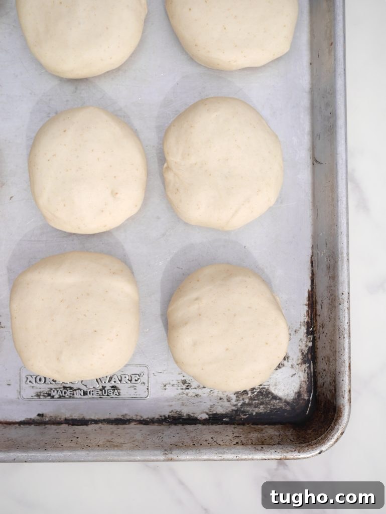 Dough risen in bowl