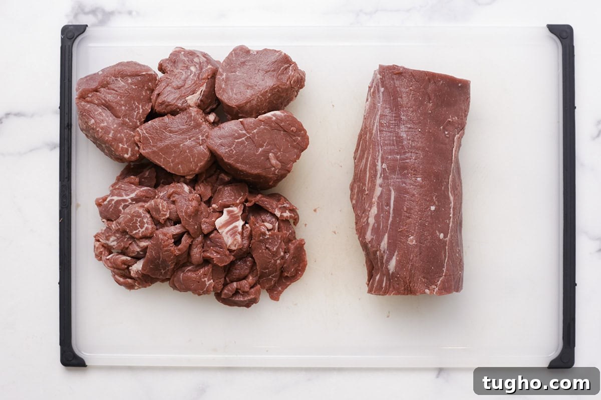 Classic Beef Wellington Recipe 4 Ingredients for assembling Beef Wellington