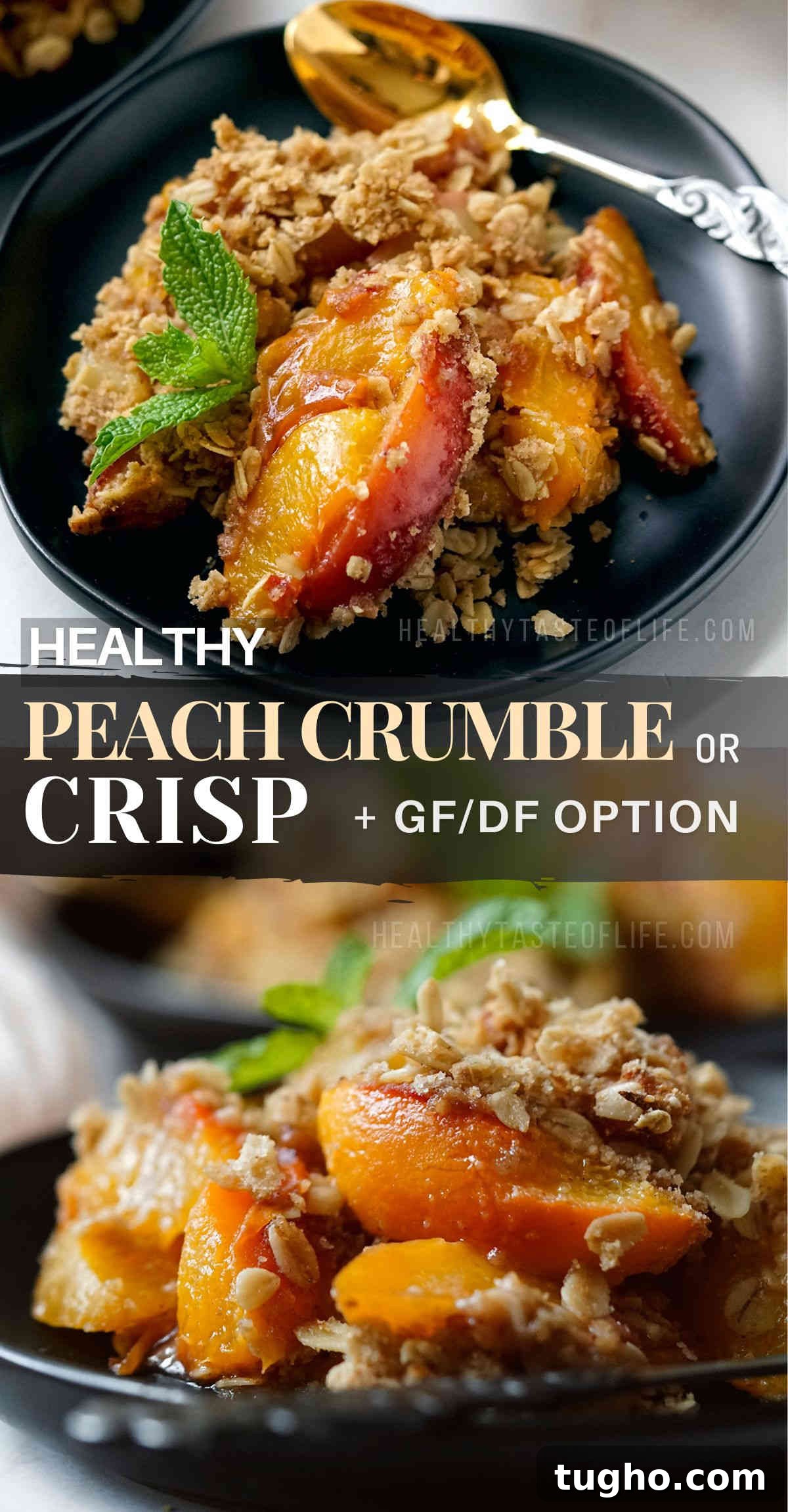 Oat-Topped Peach Crumble Recipe 9 Pin It for Later!