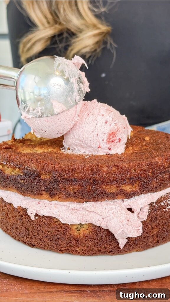 Gluten Free Paleo Strawberry Lemon Cake Recipe 5 layered cake process