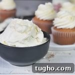 Silky Whipped Cream Buttercream Frosting Recipe 3 Bowl of whipped cream buttercream