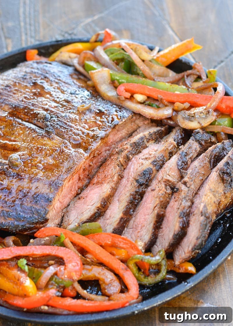Juicy Marinated Flank Steak Recipe 7 Resting and slicing marinated flank steak
